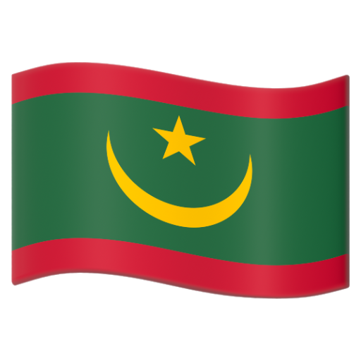 Emoji Cờ: Mauritania 🇲🇷 dạng 3D