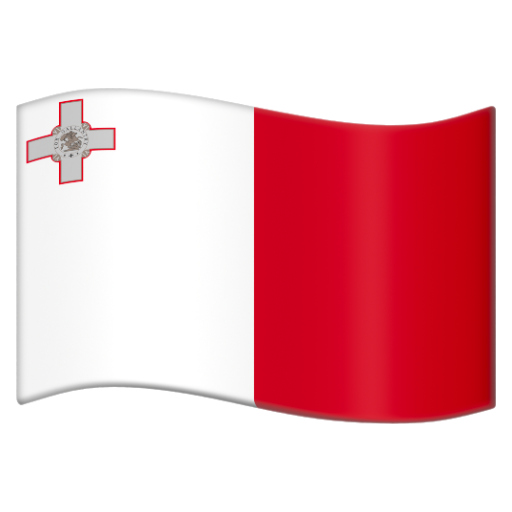 Emoji Cờ: Malta 🇲🇹 dạng 3D