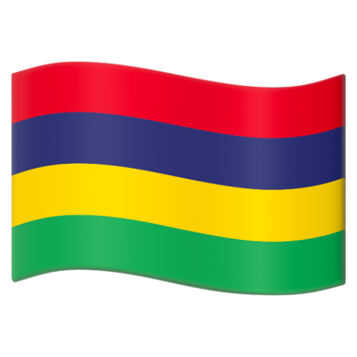 Emoji Cờ: Mauritius 🇲🇺 dạng 3D