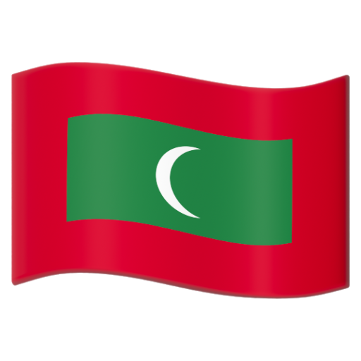 Emoji Cờ: Maldives 🇲🇻 dạng 3D