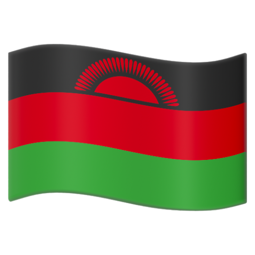 Emoji Cờ: Malawi 🇲🇼 dạng 3D