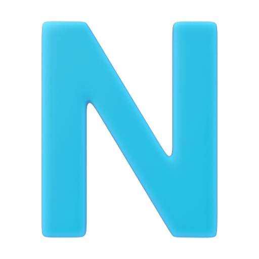 Emoji Regional Indicator Symbol Letter N 🇳 dạng 3D