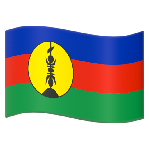 Emoji Cờ: New Caledonia 🇳🇨 dạng 3D