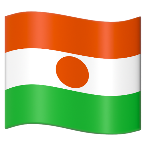 Emoji Cờ: Niger 🇳🇪 dạng 3D