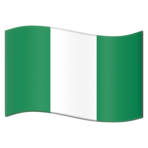 Emoji Cờ: Nigeria 🇳🇬 dạng 3D