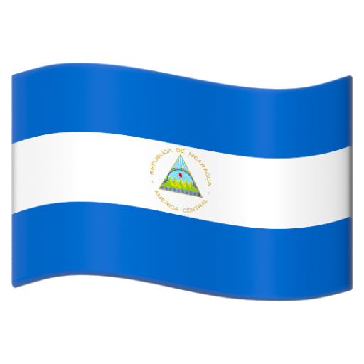 Emoji Cờ: Nicaragua 🇳🇮 dạng 3D