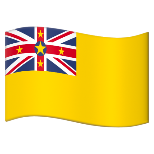 Emoji Cờ: Niue 🇳🇺 dạng 3D