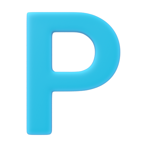 Emoji Regional Indicator Symbol Letter P 🇵 dạng 3D