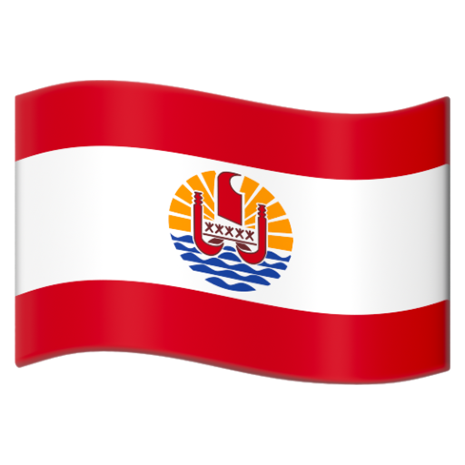 Emoji Cờ: Polynesia thuộc Pháp 🇵🇫 dạng 3D
