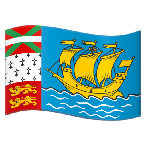 Emoji Cờ: Saint Pierre và Miquelon 🇵🇲 dạng 3D