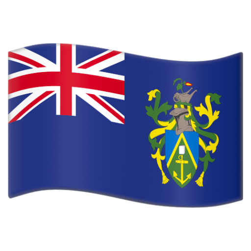 Emoji Cờ: Quần đảo Pitcairn 🇵🇳 dạng 3D