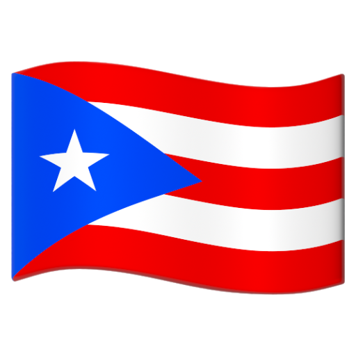 Emoji Cờ: Puerto Rico 🇵🇷 dạng 3D