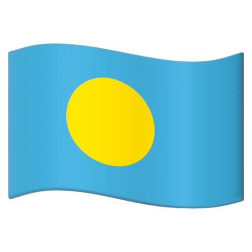 Emoji Cờ: Palau 🇵🇼 dạng 3D