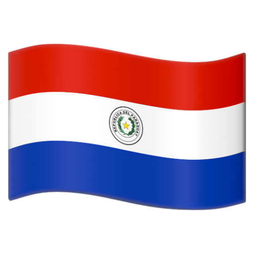 Emoji Cờ: Paraguay 🇵🇾 dạng 3D