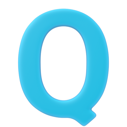 Emoji Regional Indicator Symbol Letter Q 🇶 dạng 3D