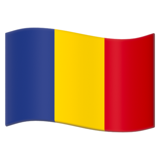 Emoji Cờ: Romania 🇷🇴 dạng 3D