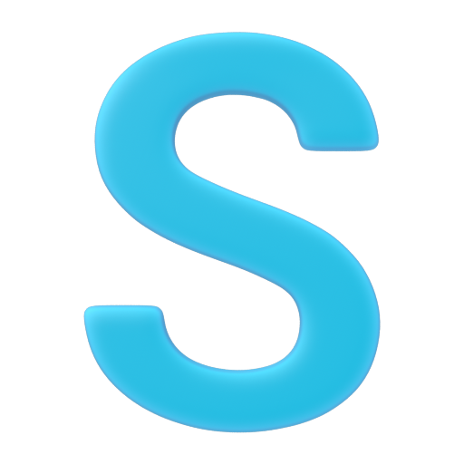 Emoji Regional Indicator Symbol Letter S 🇸 dạng 3D