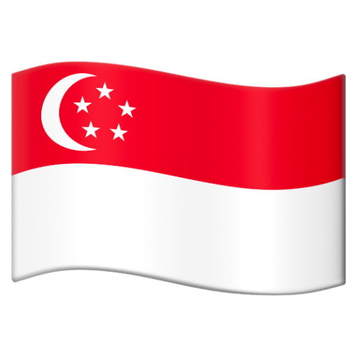 Emoji Cờ: Singapore 🇸🇬 dạng 3D