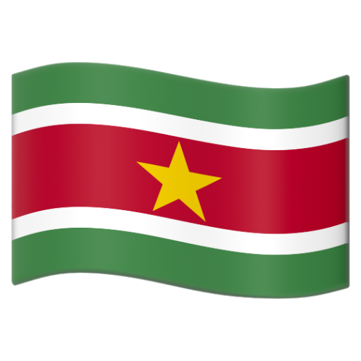 Emoji Cờ: Suriname 🇸🇷 dạng 3D