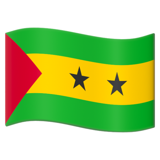 Emoji Cờ: São Tomé và Príncipe 🇸🇹 dạng 3D
