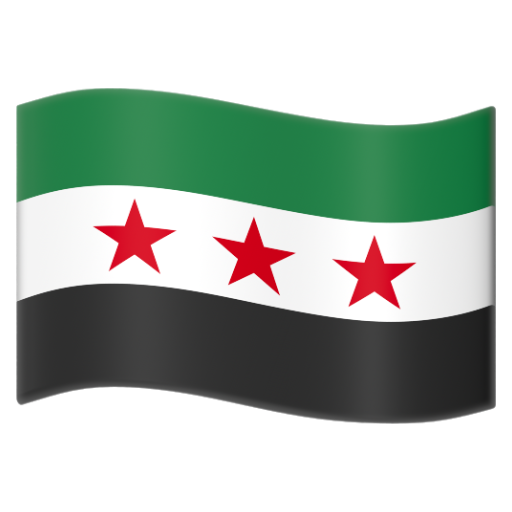 Emoji Cờ: Syria 🇸🇾 dạng 3D