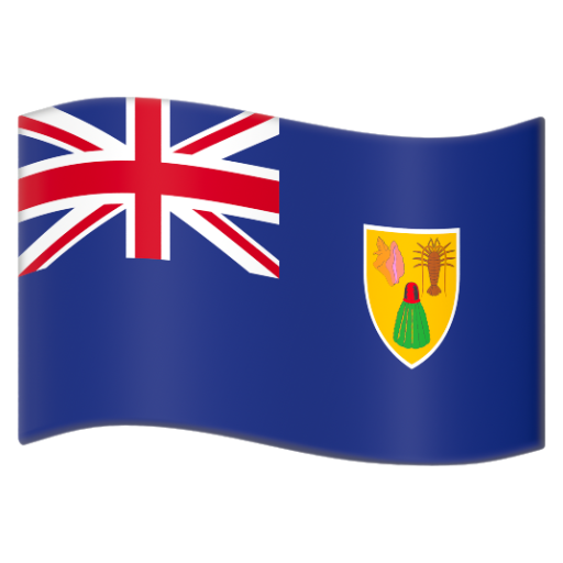 Emoji Cờ: Quần đảo Turks và Caicos 🇹🇨 dạng 3D