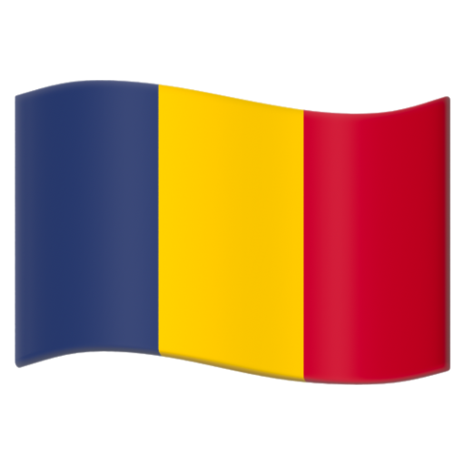 Emoji Cờ: Chad 🇹🇩 dạng 3D