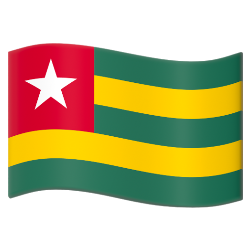 Emoji Cờ: Togo 🇹🇬 dạng 3D