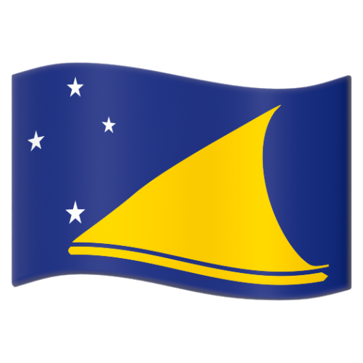 Emoji Cờ: Tokelau 🇹🇰 dạng 3D