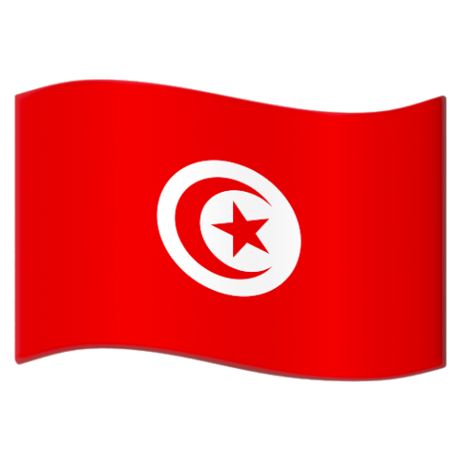 Emoji Cờ: Tunisia 🇹🇳 dạng 3D