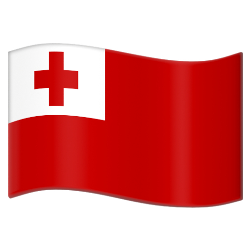 Emoji Cờ: Tonga 🇹🇴 dạng 3D
