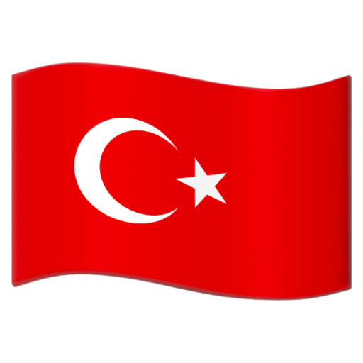 Emoji Cờ: Thổ Nhĩ Kỳ 🇹🇷 dạng 3D