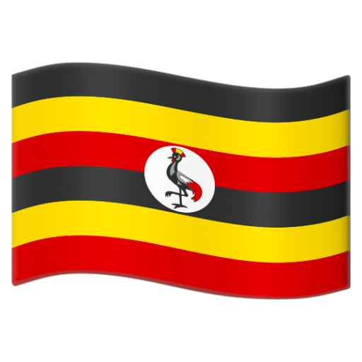 Emoji Cờ: Uganda 🇺🇬 dạng 3D