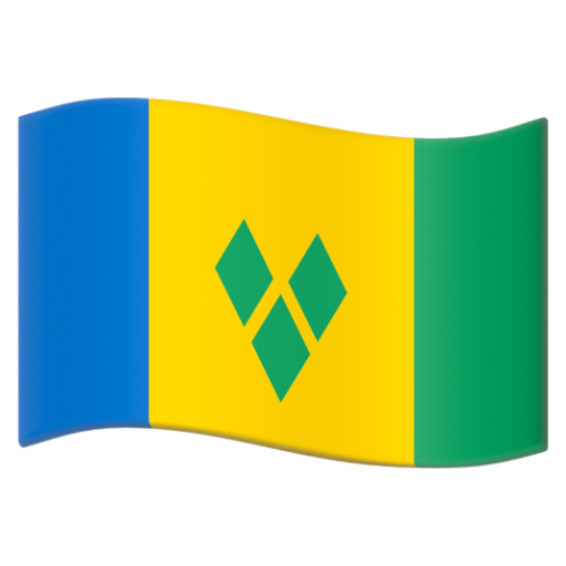 Emoji Cờ: St. Vincent và Grenadines 🇻🇨 dạng 3D