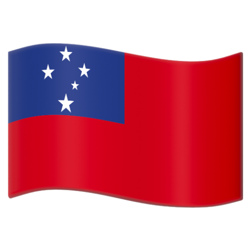 Emoji Cờ: Samoa 🇼🇸 dạng 3D