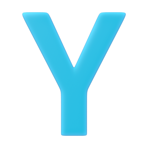 Emoji Regional Indicator Symbol Letter Y 🇾 dạng 3D