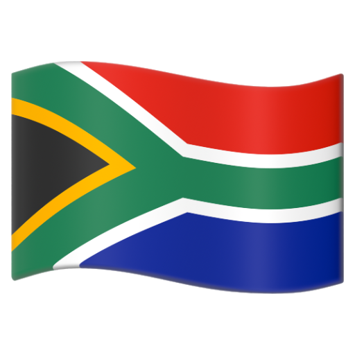 Emoji Cờ: Nam Phi 🇿🇦 dạng 3D
