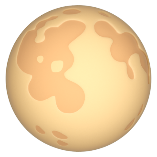 Emoji Trăng tròn 🌕 dạng 3D