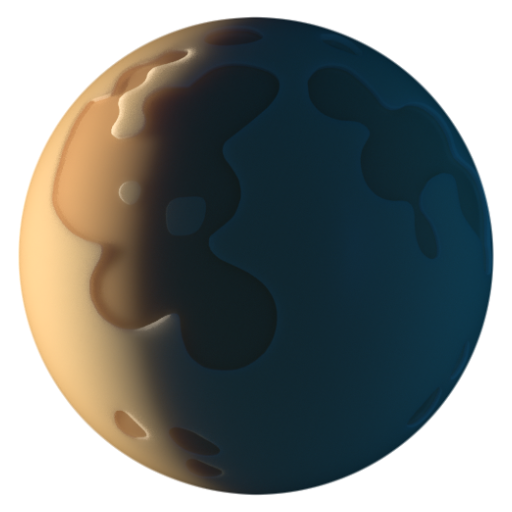 Emoji Trăng lưỡi liềm cuối tháng 🌘 dạng 3D