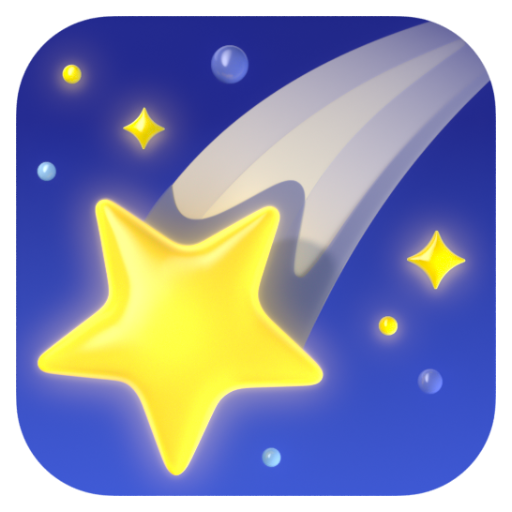 Emoji Sao băng 🌠 dạng 3D