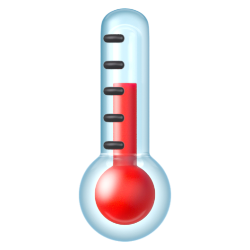 Emoji Nhiệt kế 🌡 dạng 3D