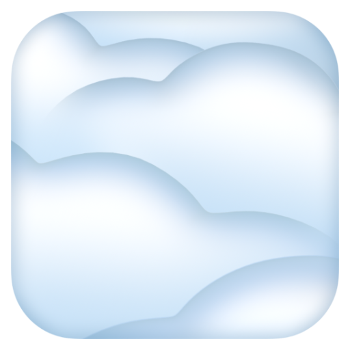 Emoji Sương mù 🌫 dạng 3D