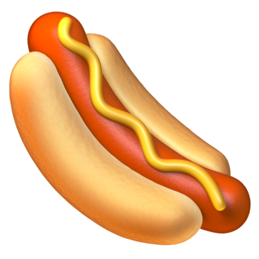 Emoji Bánh mì xúc xích 🌭 dạng 3D