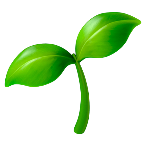 Emoji Cây non 🌱 dạng 3D