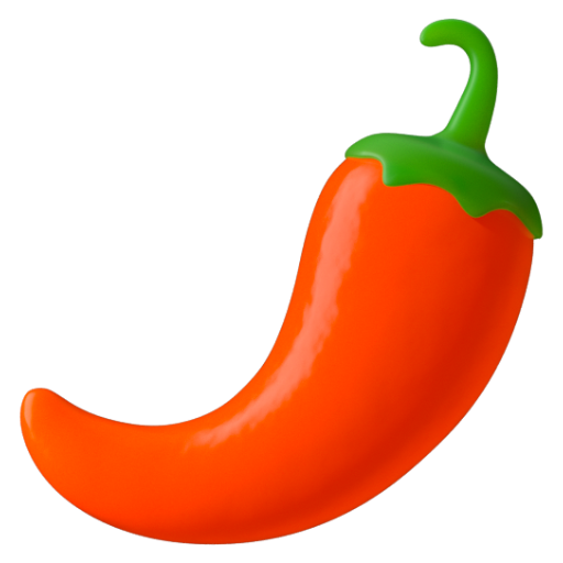 Emoji Quả ớt 🌶 dạng 3D