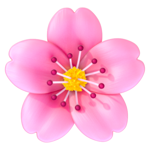 Emoji Hoa anh đào 🌸 dạng 3D
