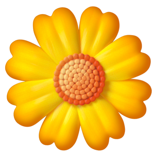 Emoji Hoa 🌼 dạng 3D