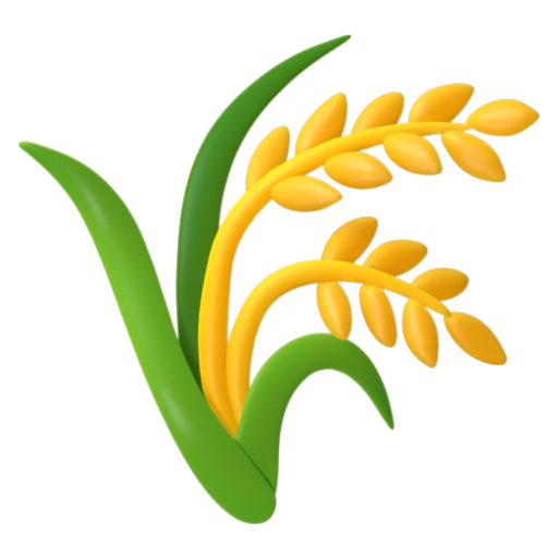 Emoji Bó lúa 🌾 dạng 3D