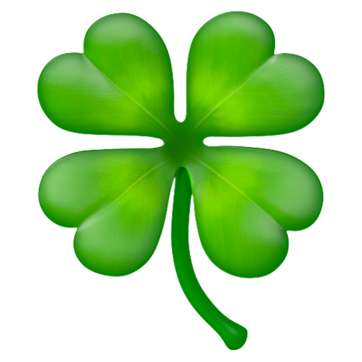 Emoji Cỏ bốn lá 🍀 dạng 3D