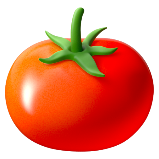 Emoji Cà chua 🍅 dạng 3D